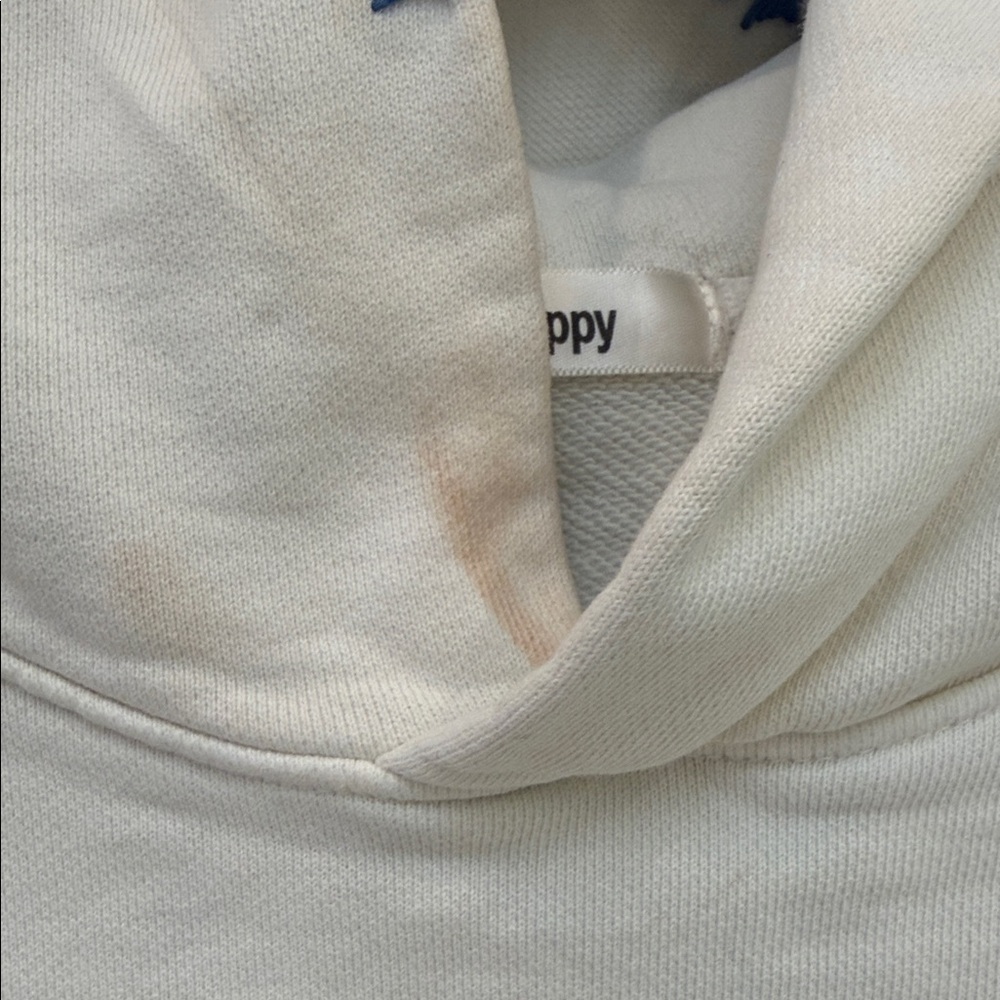 Madhappy Off-White Hoodie with Blue Logo - Picture 4 of 4